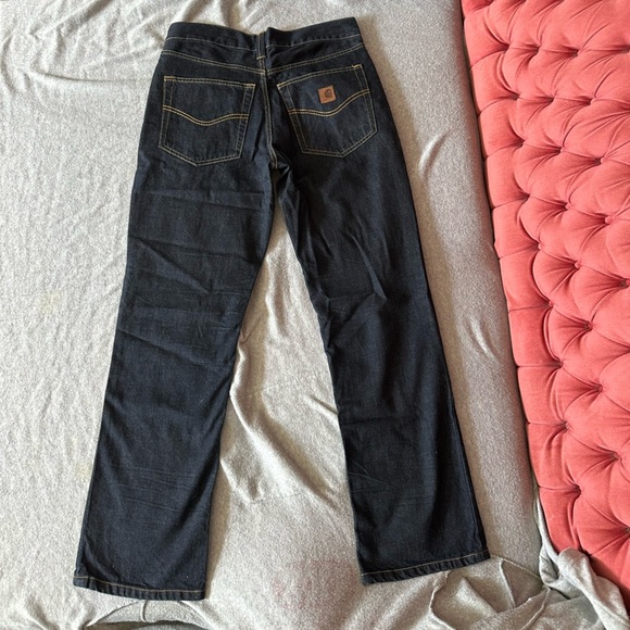 Carhartt Black Straight-Leg Jeans Timeless Design - Picture 5 of 6